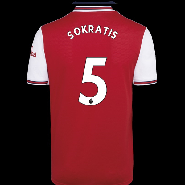 Arsenal Home Jersey 19/20 5#Sokratis
