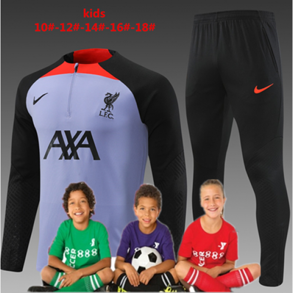 Kid's 22/23 Liverpool Purple Training Suits