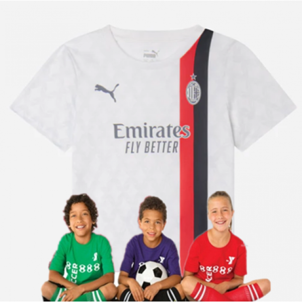 Kid's AC Milan Away Suit 23/24(Customizable)